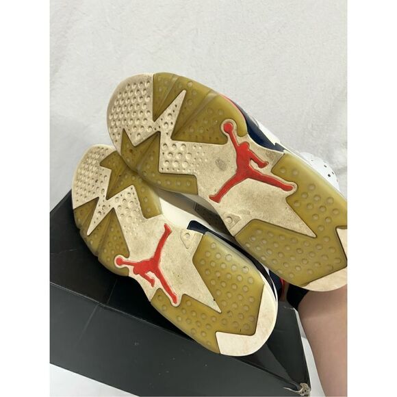 Nike Air Jordan 6 Retro VI‎ Tinker Hatfield White 384664 104 Mens Size 12 - Picture 5 of 6